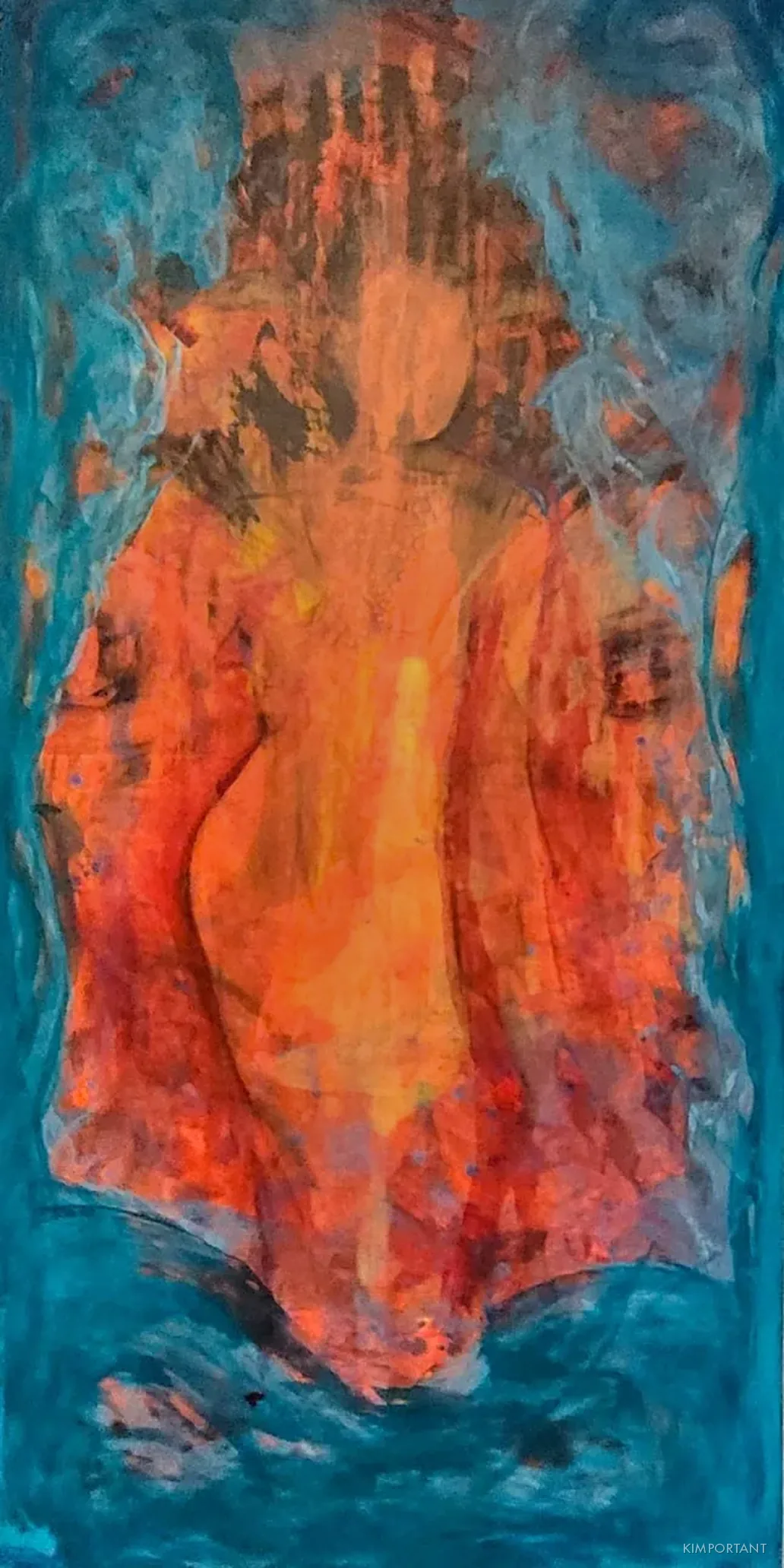 Inge by Kim — ink on canvas, 100 × 200 cm, 2022