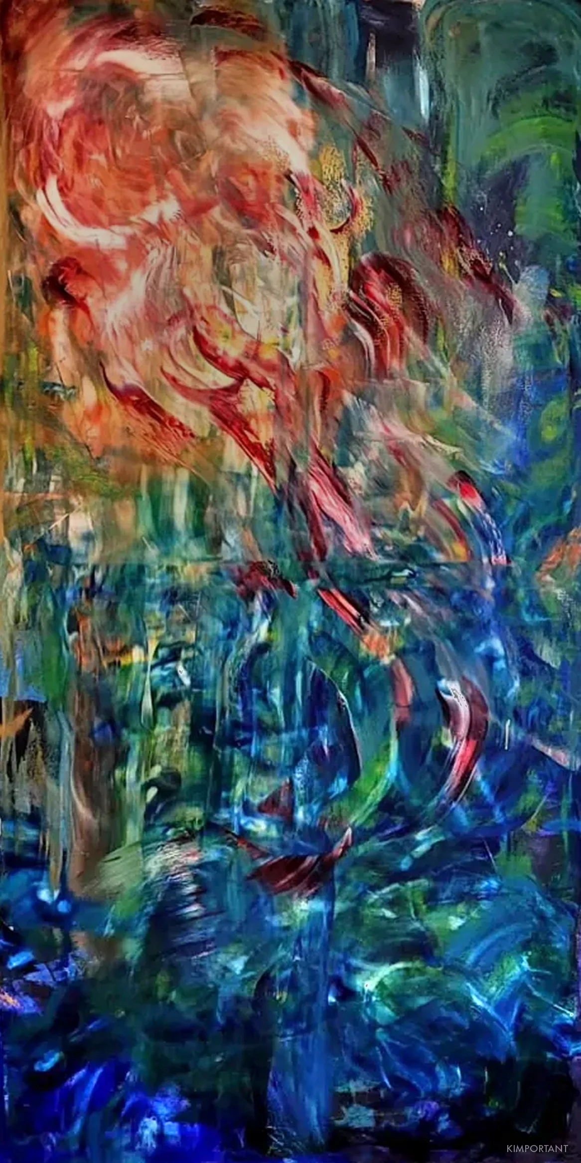 Lost II by Kim — oil on canvas, 100 × 200 cm, 2023