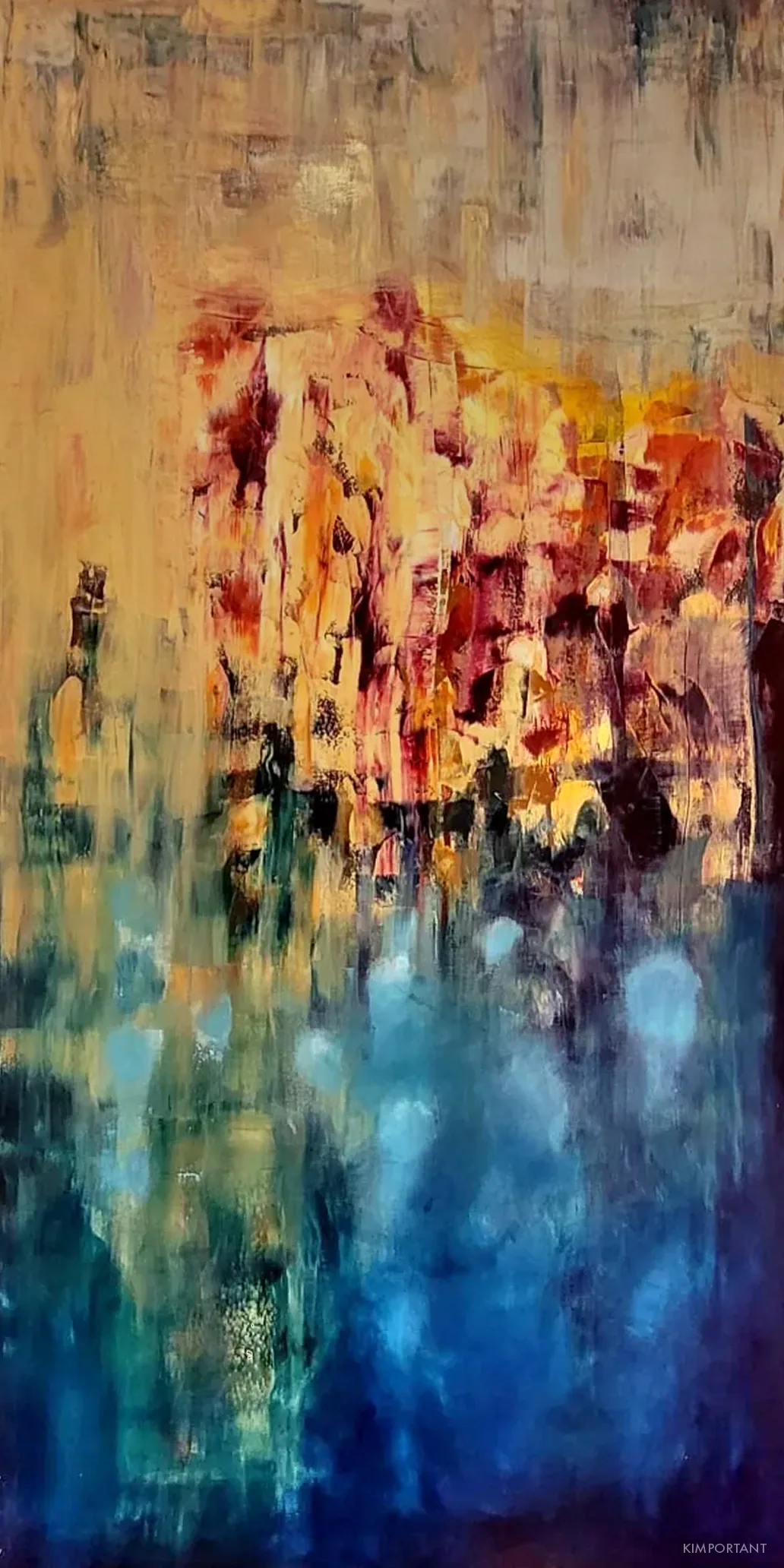 Lost III by Kim — oil on canvas, 100 × 200 cm, 2023
